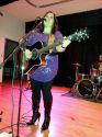 Tracy Thompson - lead singer performing at the New Years fundraiser.